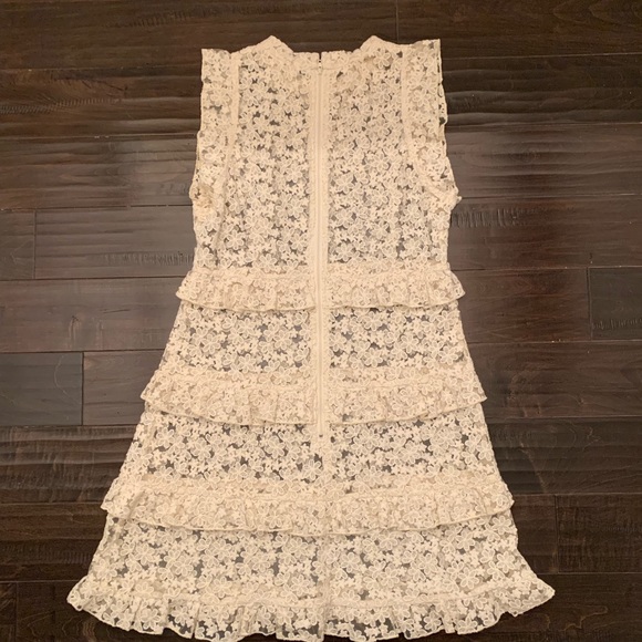 Women's Line + Dot ivory sheer floral lace dress - Picture 6 of 7
